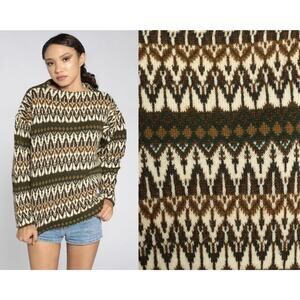 Vtg Iceland Jersey Modeller Sweden Sweater Hans Heitsch Lambs Wool Size 16